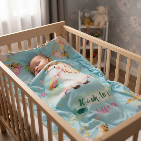 Producto - Manta Plush con Corderito "Unicornio"