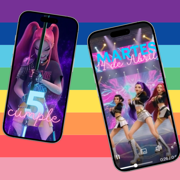 Producto - Video invitacion digital Guerreras K-POP - 1