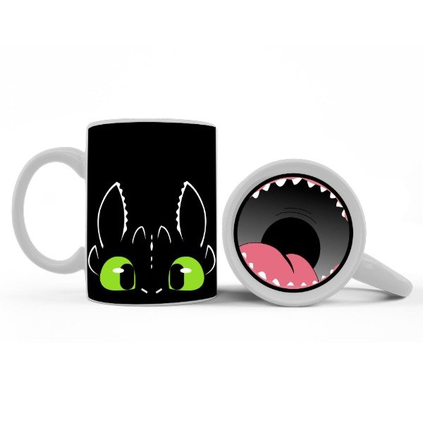 Producto - Taza ceramica Furia Nocturna  Furia luminosa como entrenar a tu dragón