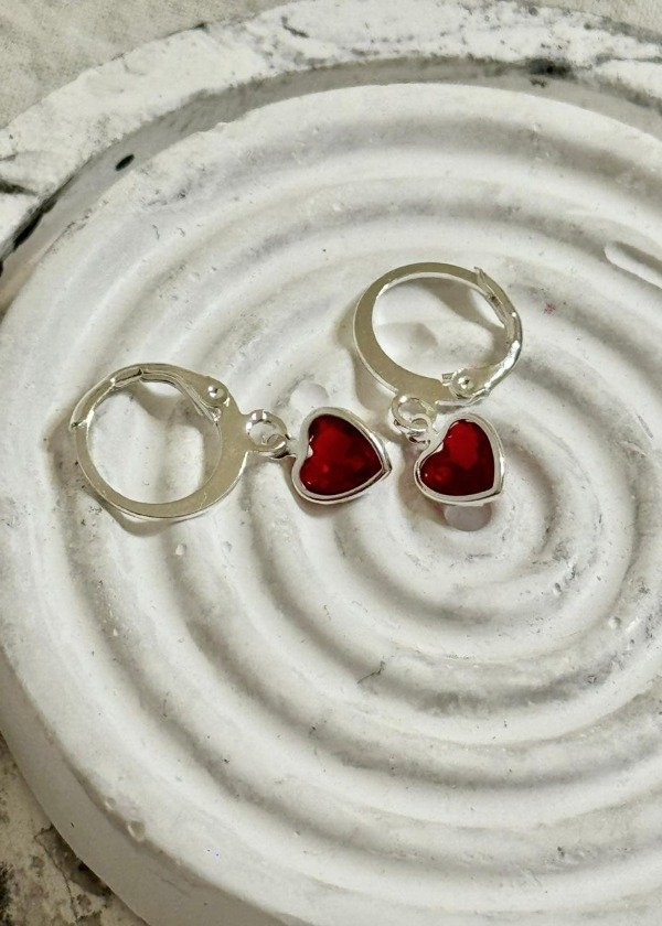 Producto - ARGOLLA CORAZON ROJO