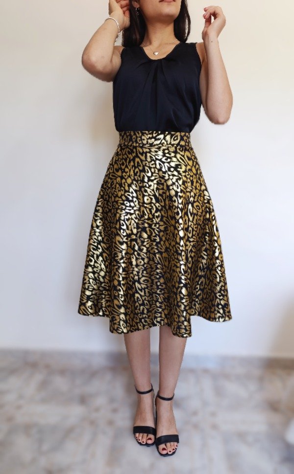 Producto - Falda Oro (Talles 1 a 8)