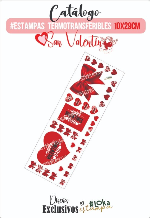 Producto - Estampa Termotransferible 10x29cm Love #39