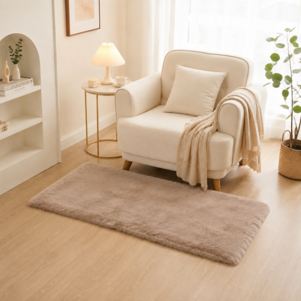 Producto - ALFOMBRA SUAVE PELO CONEJO 60X100CM