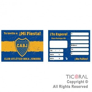 Producto - INVITACION BOCA JUNIORS