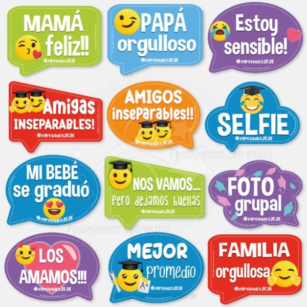 Producto - Photo Props Imprimible Egresados Primaria - 1