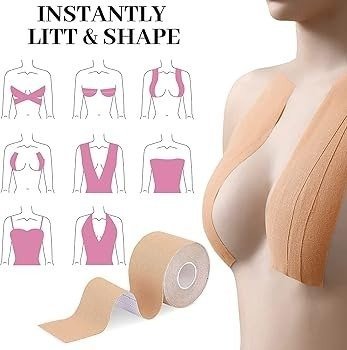 Producto - Cinta Boob Tape 5mts Corpiño Adhesivo Levantar Busto - 3