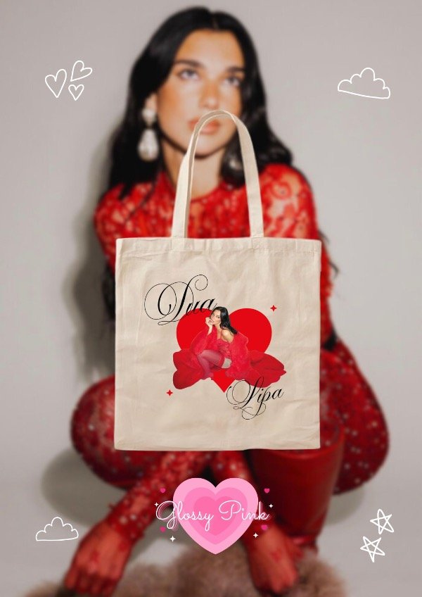 Producto - Tote Bag Dua Lipa Red - DTF
