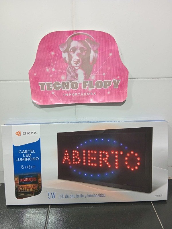 Producto - Cartel abierto led