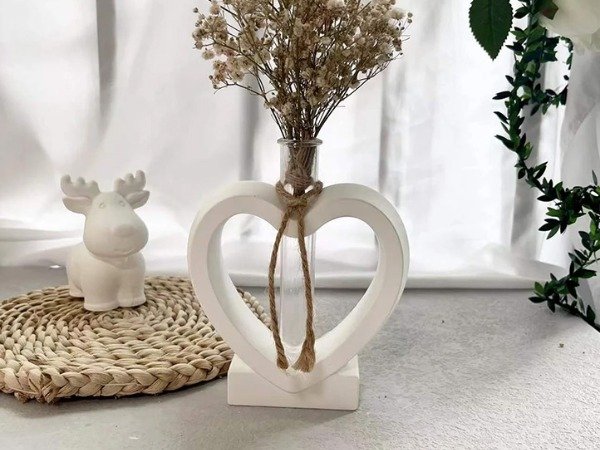 Producto - MOLDE SILICONA CORAZON CHICO FLORERO HIDROPONIA BM3723 - 1