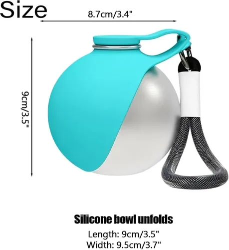 Producto - BOTELLITA DE ACERO INOXIDABLE CON TAZA DE SILICONA 285ml - 3