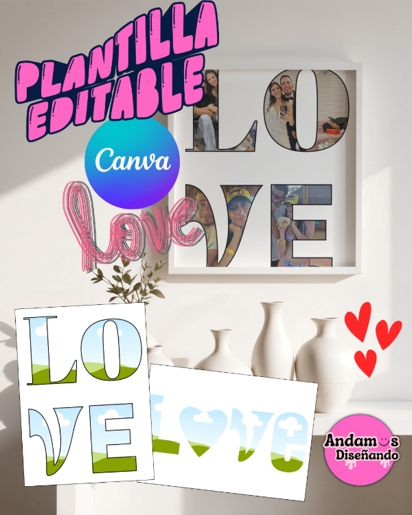 Producto - PLANTILLA EDITABLE LOVE