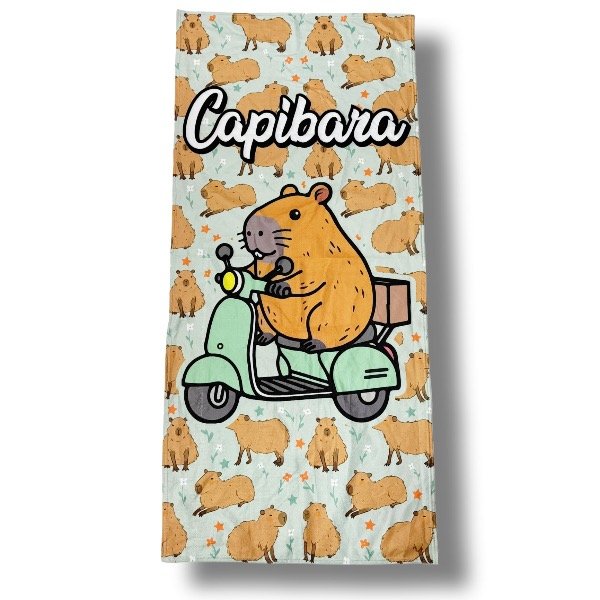 Producto - Capibara Moto - Toallon Microfibra