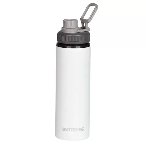Producto - Botella aluminio Waterdog Tongo - 750 ml BLANCO