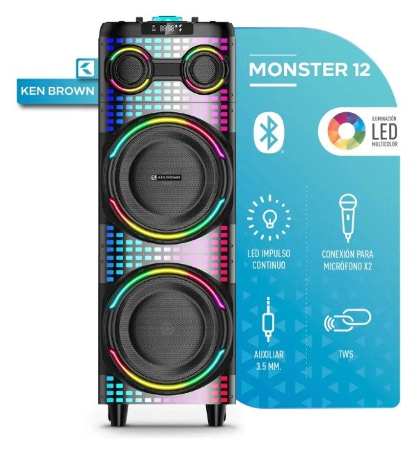 Producto - PARLANTE TORRE MONSTER 12 KEN BROWN