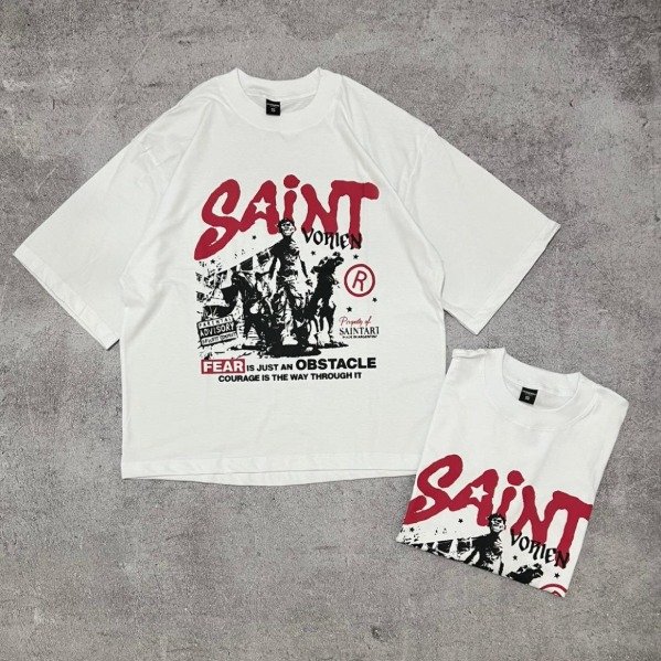 Producto - Remera Boxy Fit Saint Blanca