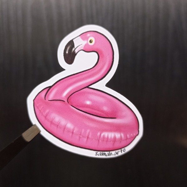 Producto - Sticker 118 - Flamenco inflable