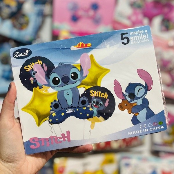 Producto - Set de globos STITCH 4 5 pcs