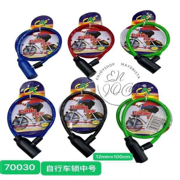 Producto - Linga Seguridad Para Bicicleta Llave 100cm x 12mm