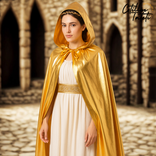 Producto - CAPA DISFRAZ DORADA - 130cm