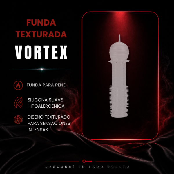 Producto - VORTEX - Funda texturada para pene