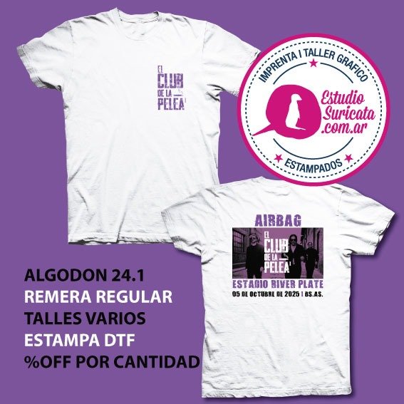 Producto - Remera Airbag Blanca - DTF