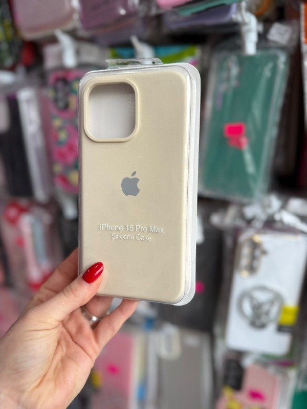 Producto - Silicone case Iphone 15 PRO MAX crema