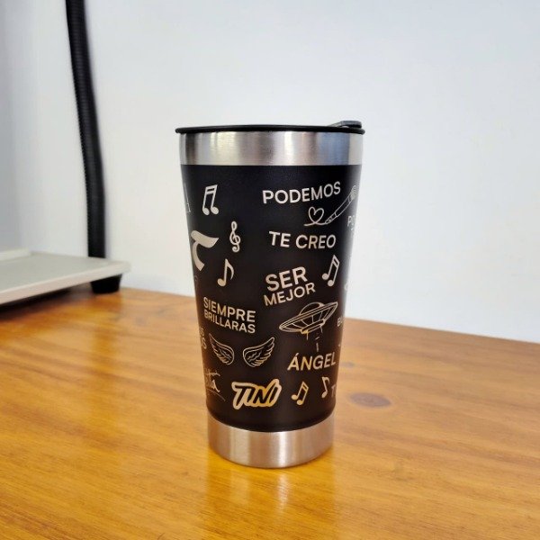 Producto - VASO TÉRMICO CERVECERO / FERNETERO CON DESTAPADOR EXCLUSIVO TINI - 2