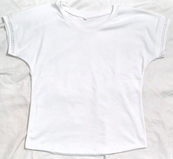 Producto - Remera manguita stras (blanco)