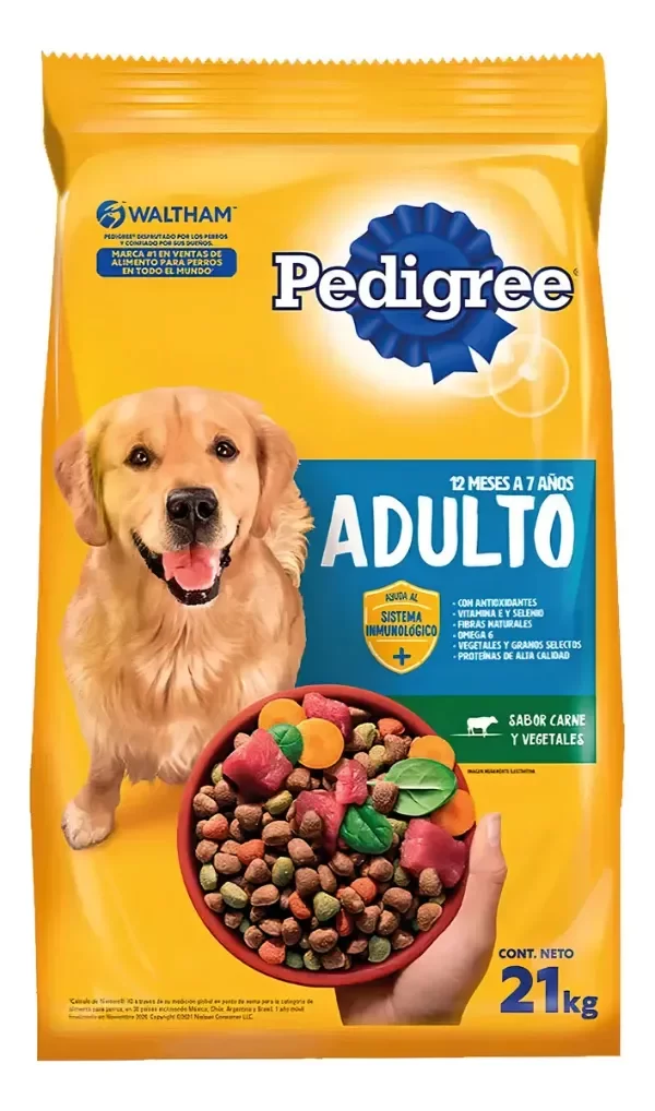 Producto - PEDIGREE ADULTO CARNE Y VEGETALES 21 KG