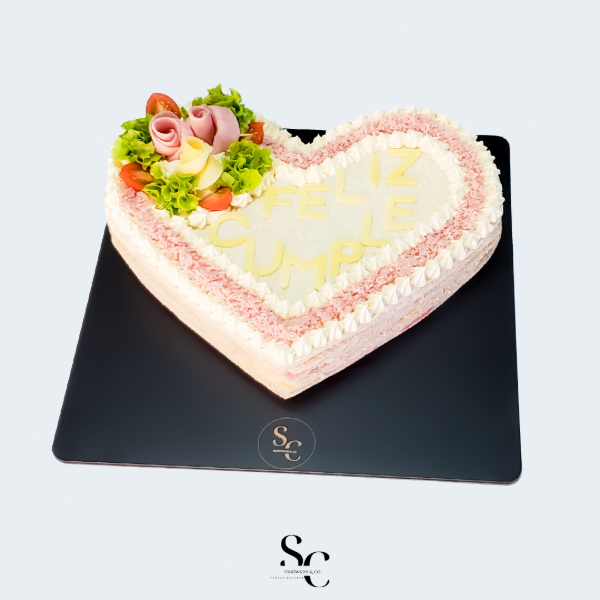 Producto - Torta Sándwich Corazón Clásica - 0
