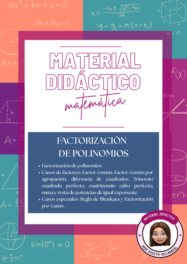 Producto - POLINOMIOS. FACTORIZACIÓN DE POLINOMIOS