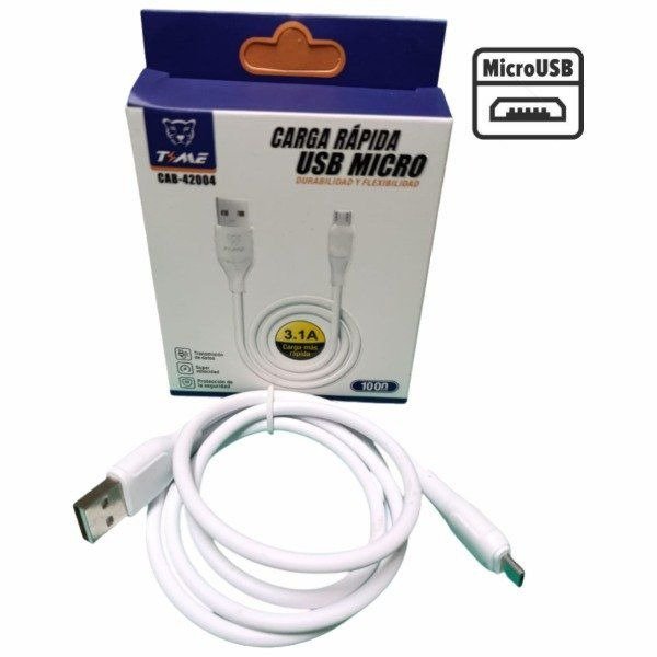 Producto - CB122 CABLE USB CARGA RAPIDA 3.1 V8 TIME EN CAJA