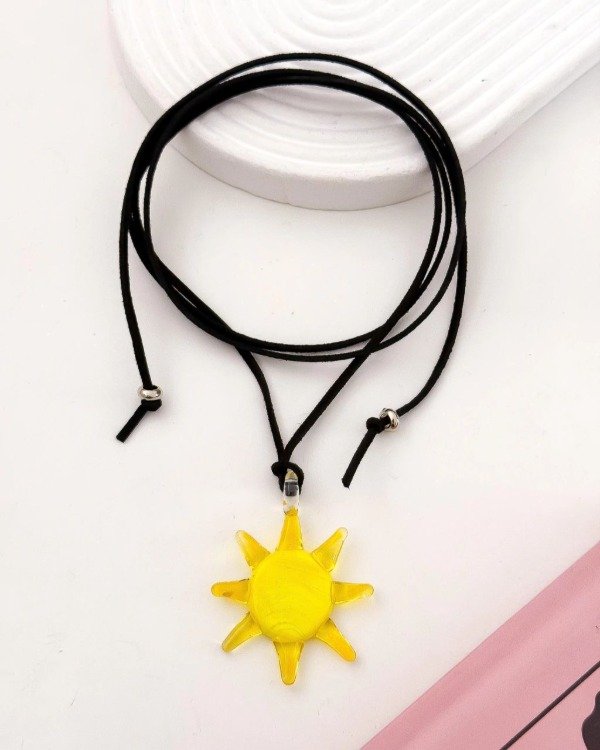 Producto - Collar Gamuza Sol