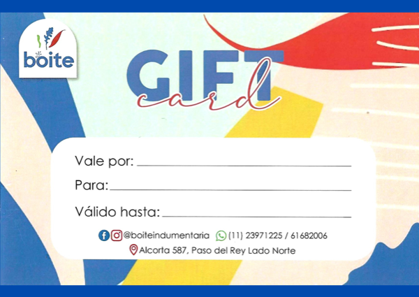 Producto - GIFT CARD
