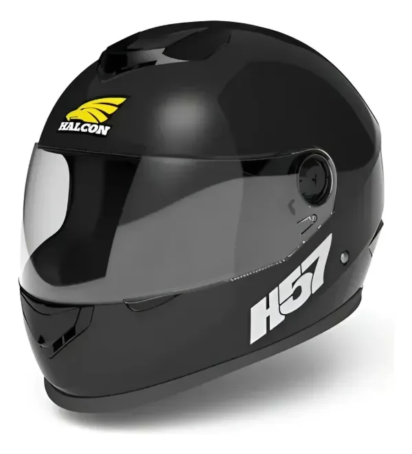 Producto - Casco Integral Halcon H57 Negro Micrométrico Talle S