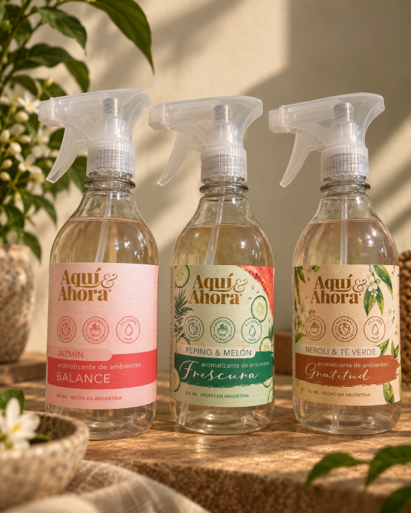 Producto - Aromatizante de Ambientes y textil Premium spray - Aquí y Ahora - 0