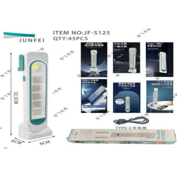 Producto - Luz Emergencia Recargable USB O Solar 35
