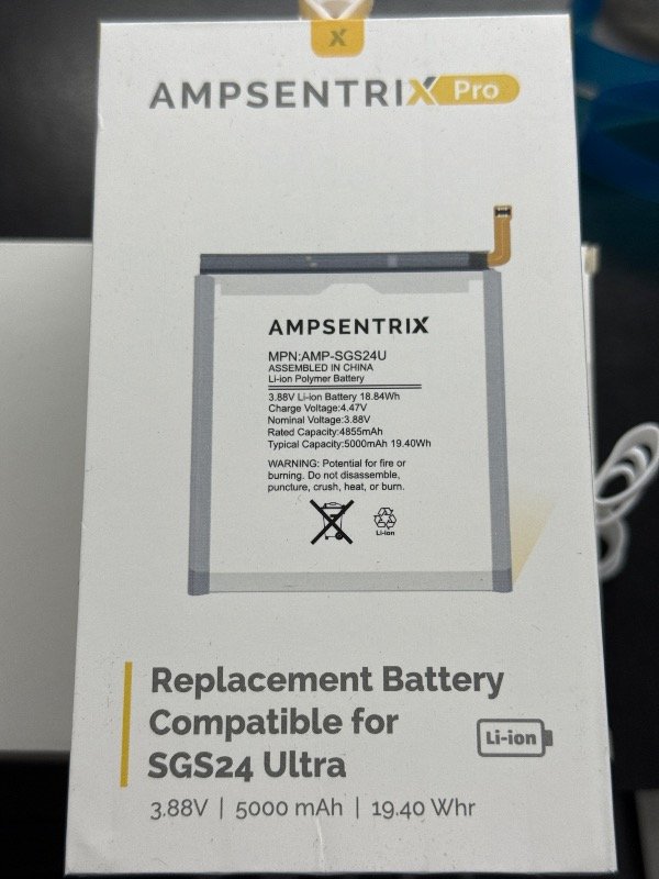 Producto - BATERIA SAMSUNG S24 ULTRA S928 AMPSENTRIX PRO