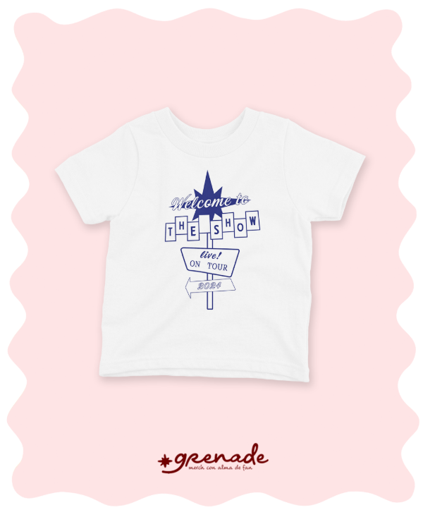 Baby tee "welcome to the show"