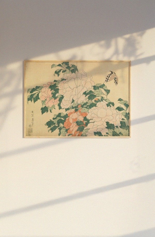 Producto - Peonies and Butterfly