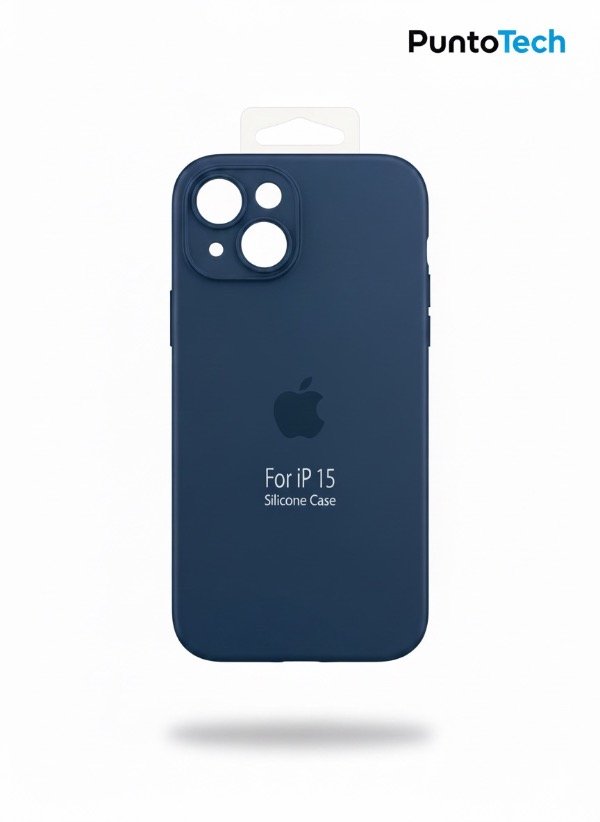 Producto - Silicon case iPhone 15 azul