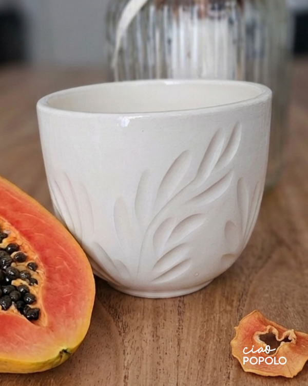 Producto - Vela Terra Tallada - Papaya