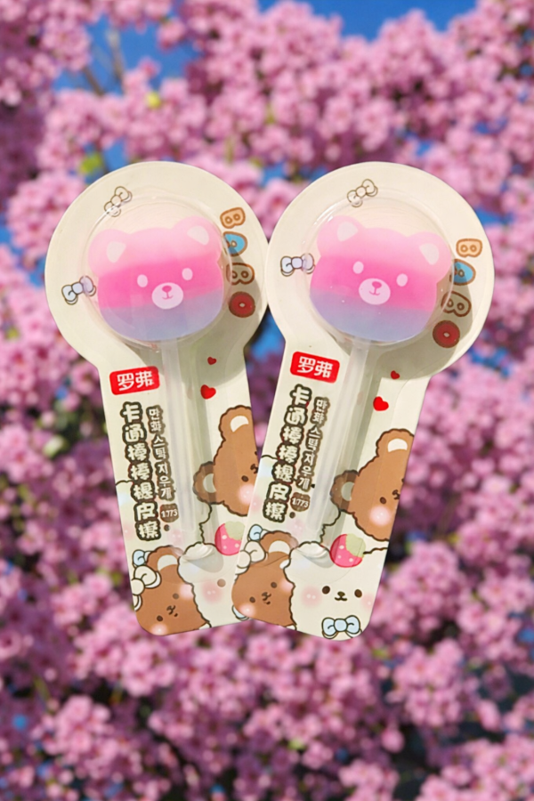 Producto - Goma de Chupetín de Oso Fucsia