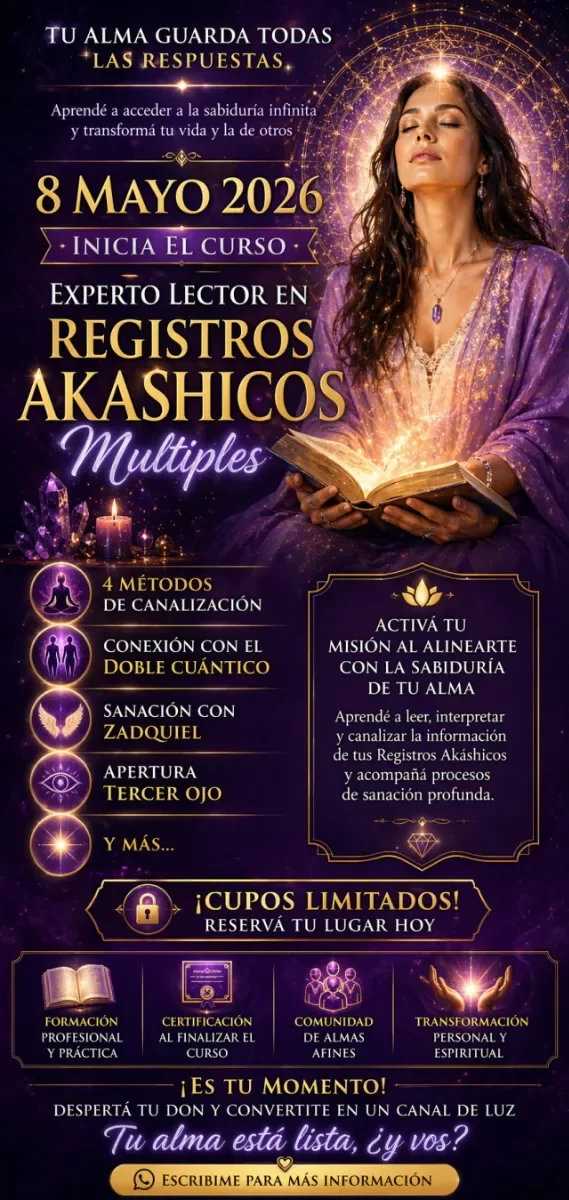 Producto - EXPERTO LECTOR EN REGISTROS AKASHICOS MULTIPLES