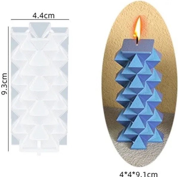 Producto - MOLDE SILICONA MINI VELON GEOMÉTRICO