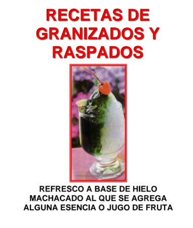Producto - Raspados y Granizados Refrescantes