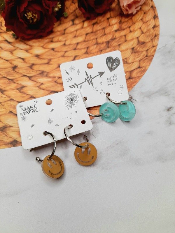 Producto - AROS ARGOLLA ACRILICO EMOJIS