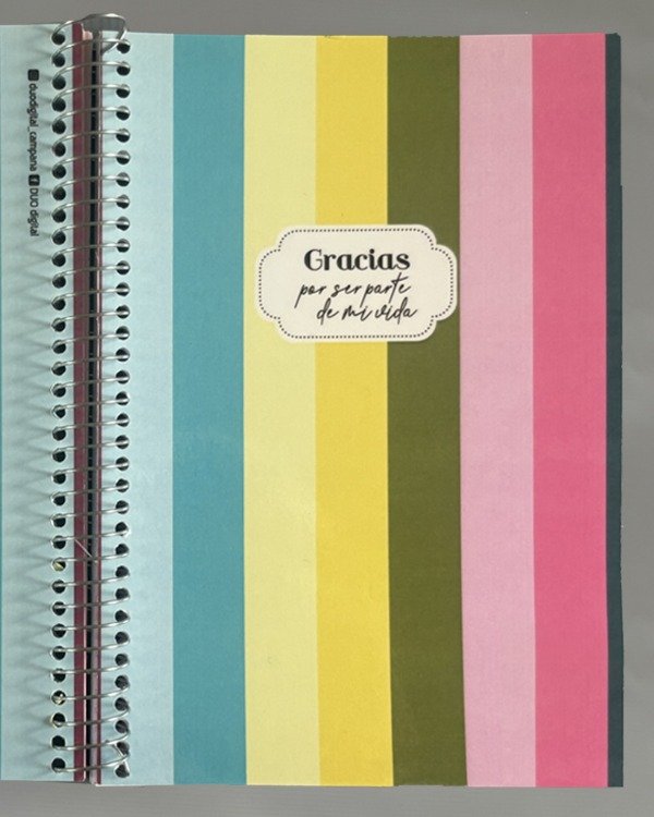 Producto - Cuaderno "RAYAS" A5 tapa blanda
