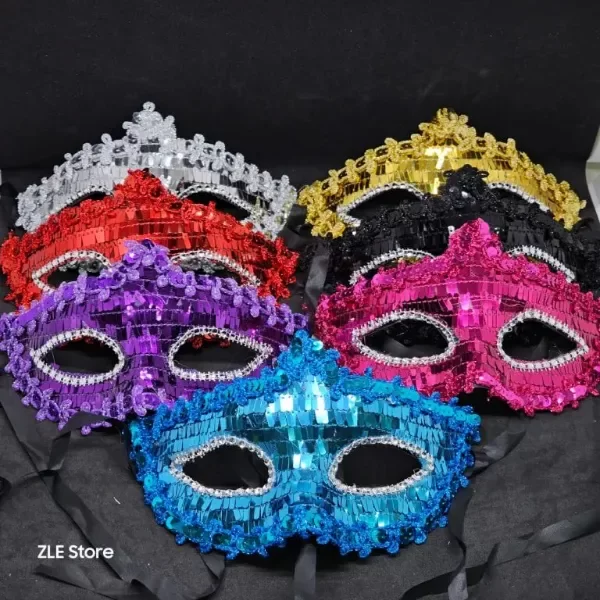 Producto - Antifaz LENTEJUELAS x 12