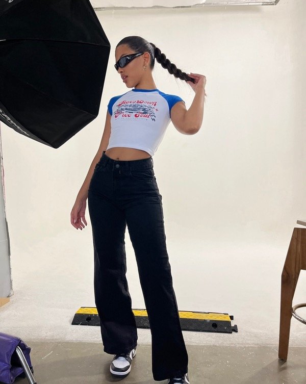 Producto - Wide leg black elastizado